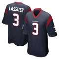 Robertx H.Texans #3 Kamari Lassiter Player Navy Home Game Stitched Jerseys