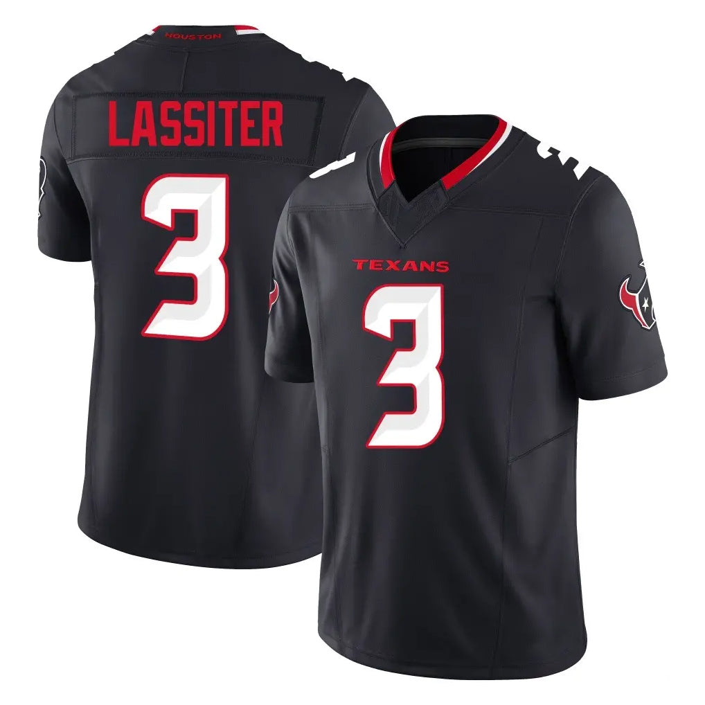 Robertx H.Texans #3 Kamari Lassiter Player Navy Limited Alternate Vapor F.U.S.E. Home Game Stitched Jerseys