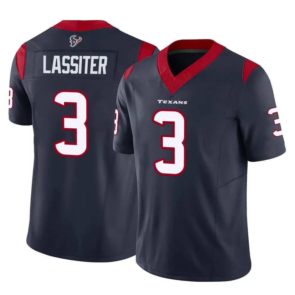 Robertx H.Texans #3 Kamari Lassiter Player Navy Limited Vapor F.U.S.E. Home Game Stitched Jerseys