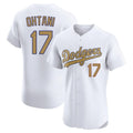 Robertx LA.Dodgers #17 Shohei Ohtani Player Gold Limited Elite Home Stitched Jerseys