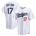 Robertx LA.Dodgers #17 Shohei Ohtani Player Gold White 2026 Collection Stadium Limited Stitched Jerseys