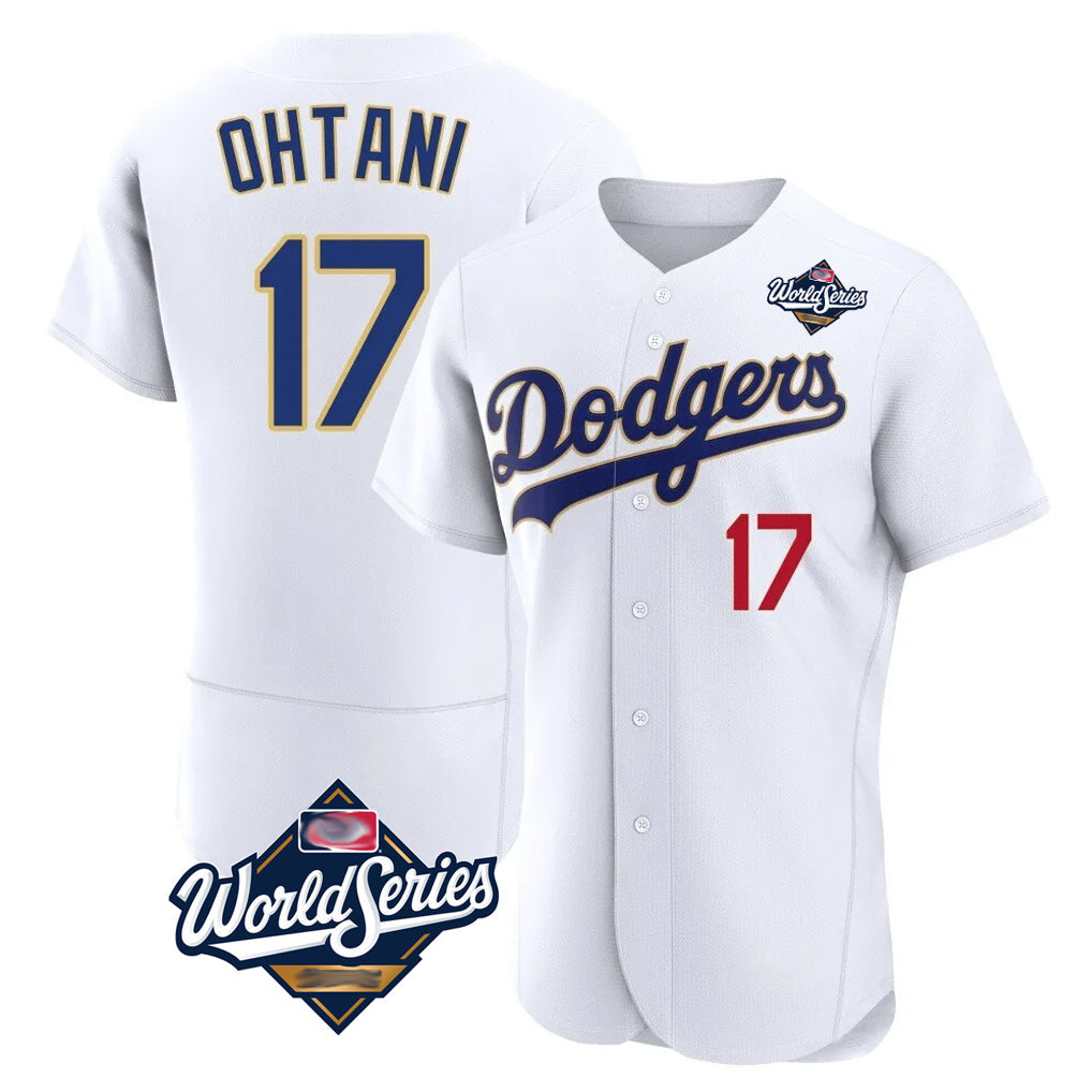 Robertx LA.Dodgers #17 Shohei Ohtani Player Gold White World Series 2026 Collection Stadium Limited Elite Stitched Jerseys