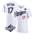 Robertx LA.Dodgers #17 Shohei Ohtani Player Gold White World Series 2026 Collection Stadium Limited Elite Stitched Jerseys