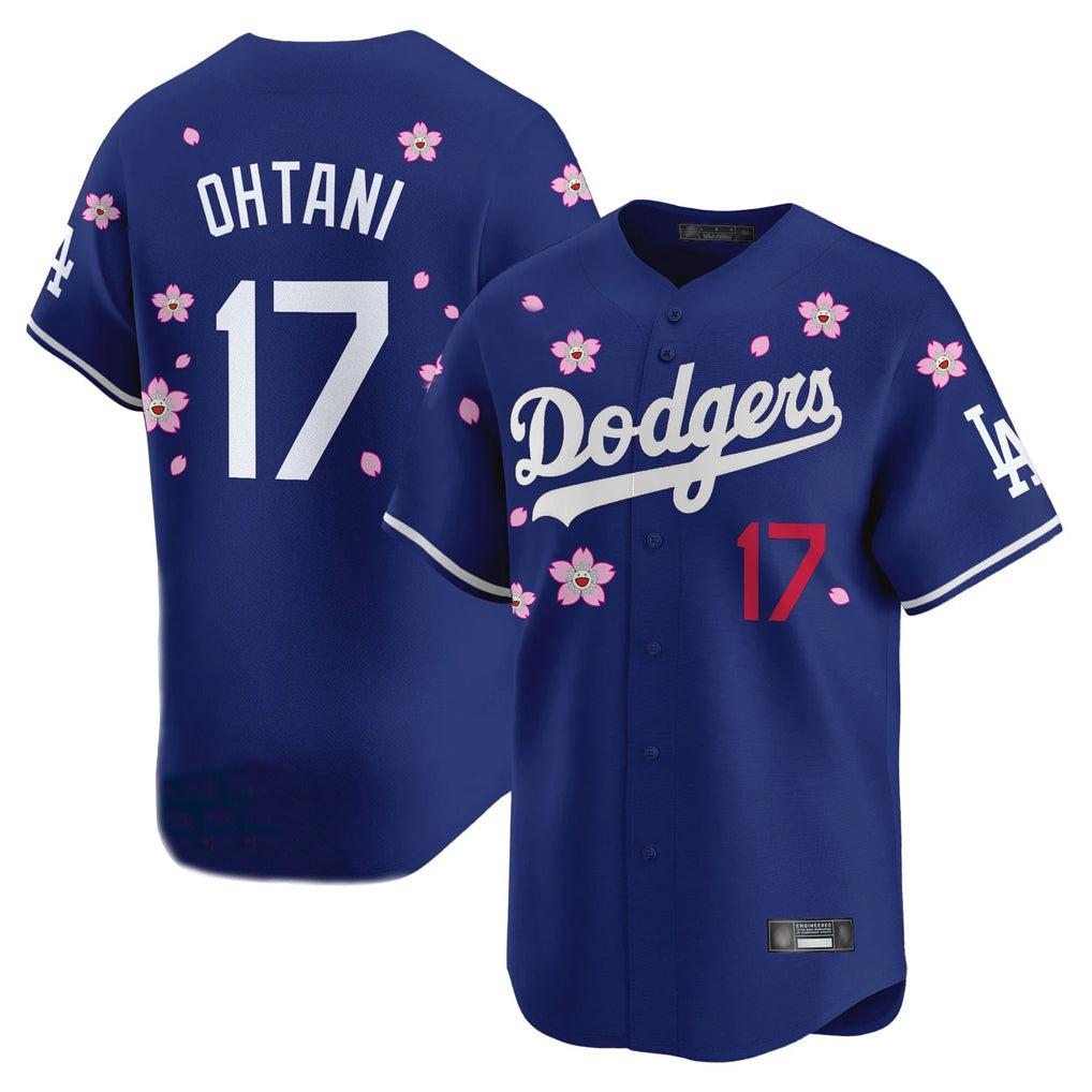 Robertx LA.Dodgers #17 Shohei Ohtani Player Royal Tokyo Series Vapor Premier Limited Stitched Jerseys