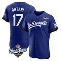 Robertx LA.Dodgers #17 Shohei Ohtani Player Royal World Series City Connect Elite Home Stitched Jerseys
