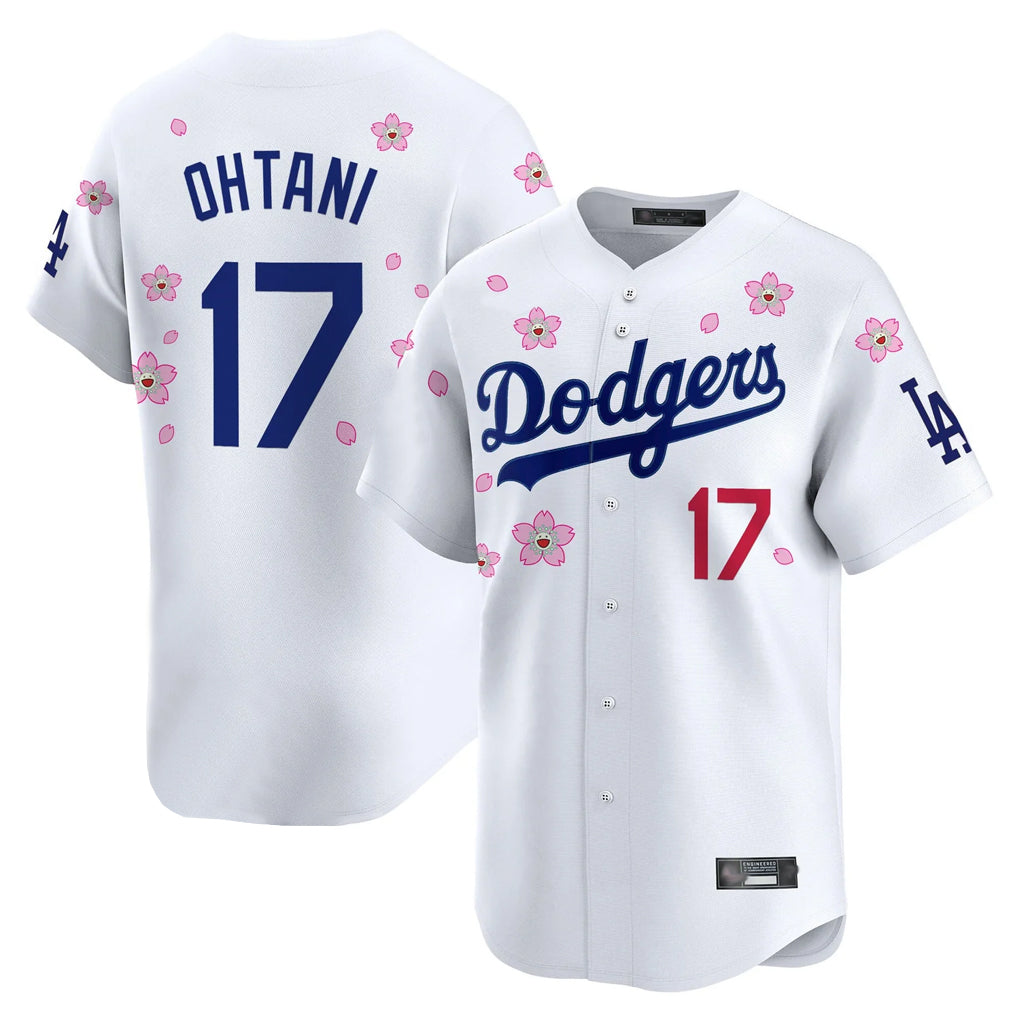 Robertx LA.Dodgers #17 Shohei Ohtani Player White Tokyo Series Vapor Premier Limited Stitched Jerseys