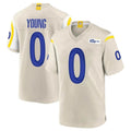 Robertx LA.Rams #0 Byron Young Player Bone Home Game Stitched Jerseys