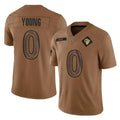 Robertx LA.Rams #0 Byron Young Player Brown Salute To Service Limited Stitched Jerseys