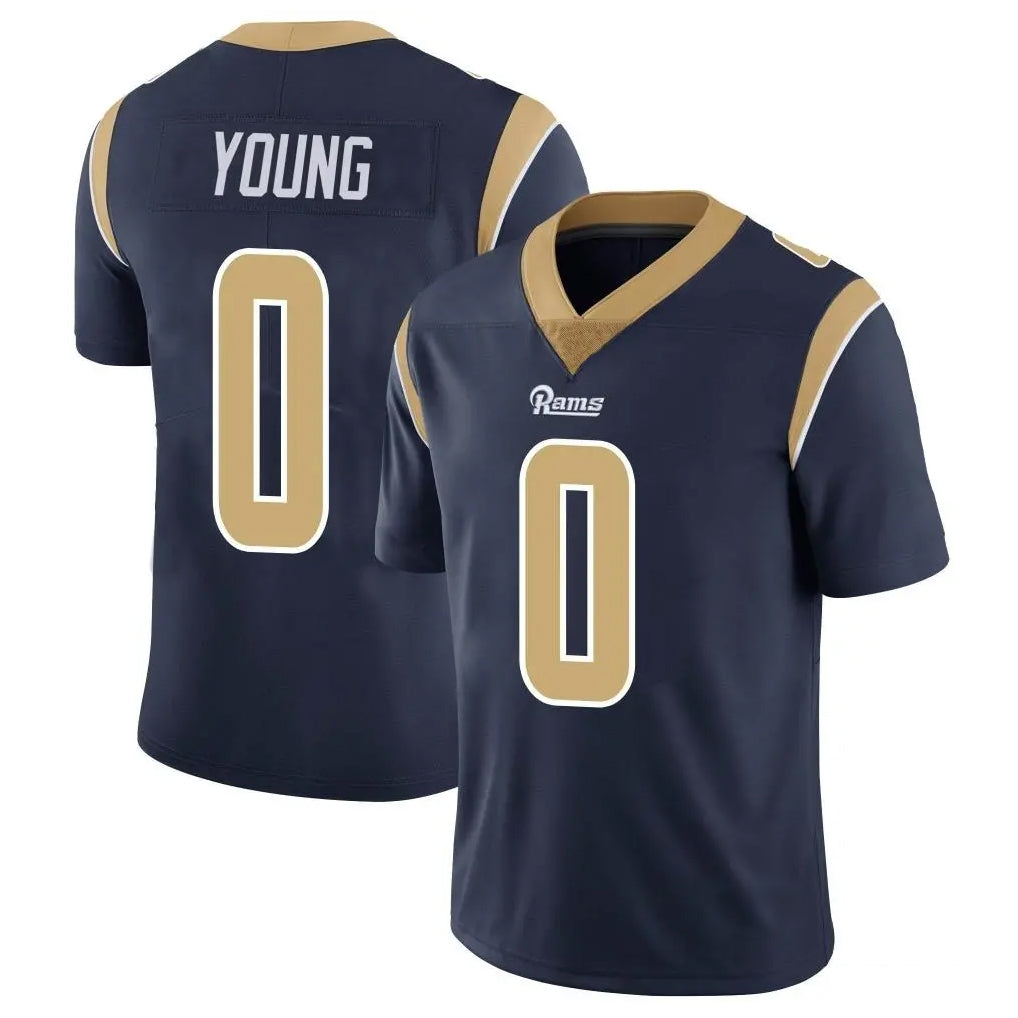 Robertx LA.Rams #0 Byron Young Player Navy Limited Vapor Untouchable Home Game Stitched Jerseys