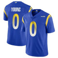 Robertx LA.Rams #0 Byron Young Player Royal Limited Vapor Untouchable Home Game Stitched Jerseys