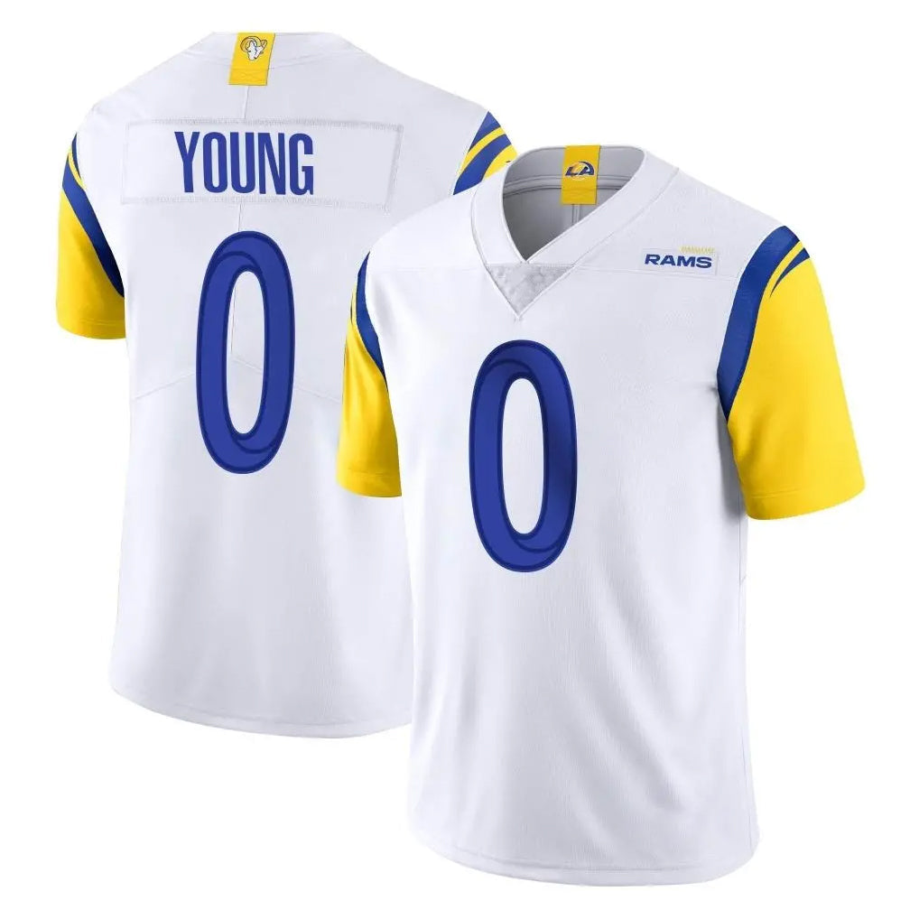 Robertx LA.Rams #0 Byron Young Player White Limited Vapor Untouchable Home Game Stitched Jerseys