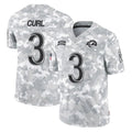Robertx LA.Rams #3 Kam Curl Player Arctic Camo Salute To Service Limited Game Stitched Jerseys