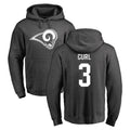 Robertx LA.Rams #3 Kam Curl Player Gray Pullover Hoodie Limited Game Stitched Jerseys