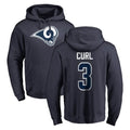 Robertx LA.Rams #3 Kam Curl Player Navy Pullover Hoodie Limited Game Stitched Jerseys