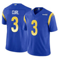 Robertx LA.Rams #3 Kam Curl Player Royal Limited Vapor F.U.S.E. Home Game Stitched Jerseys