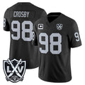 Robertx LV.Raiders #98 Maxx Crosby Player Black 2026 Vapor Limited Home Game Stitched Jerseys