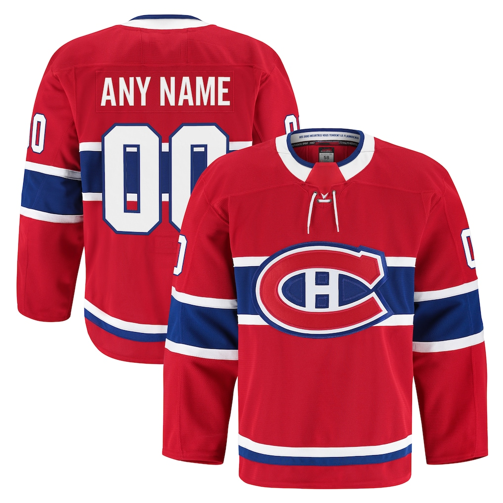 Robertx Custom M.Canadiens Red Home Authentic Pro Jerseys